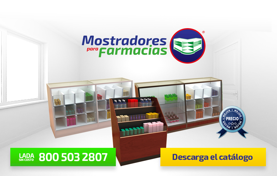 Mostradores con Divisiones para Farmacias