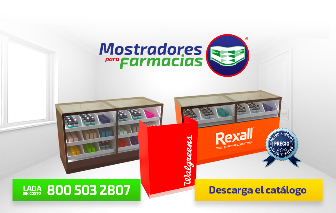 Mostradores Modulares para Farmacias