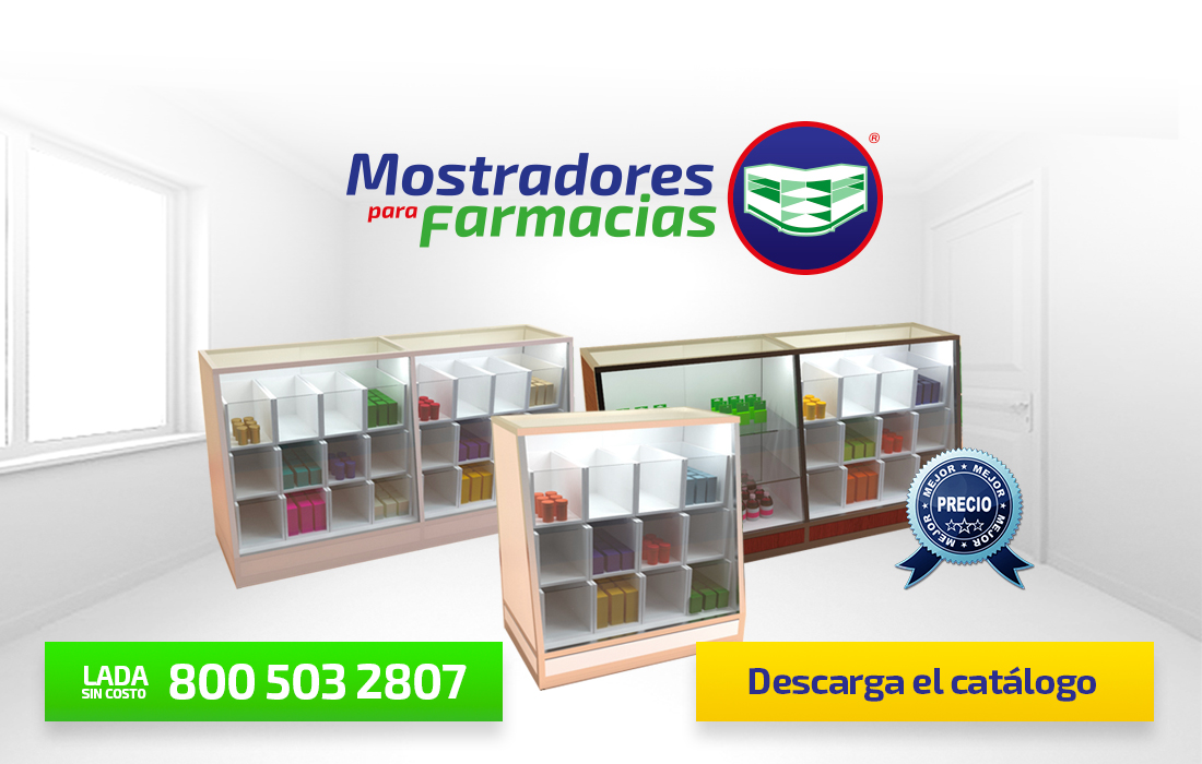 Mostradores Vitrinas para Farmacias